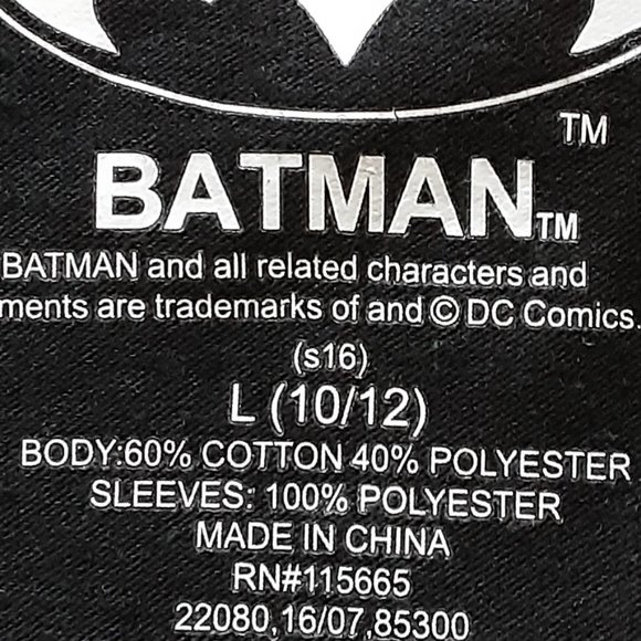 NWOT BATMAN L/S TEE/KIDS L - Picture 3 of 5